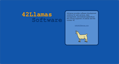 Desktop Screenshot of 42llamas.com