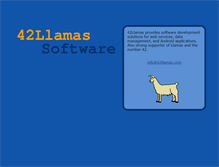 Tablet Screenshot of 42llamas.com